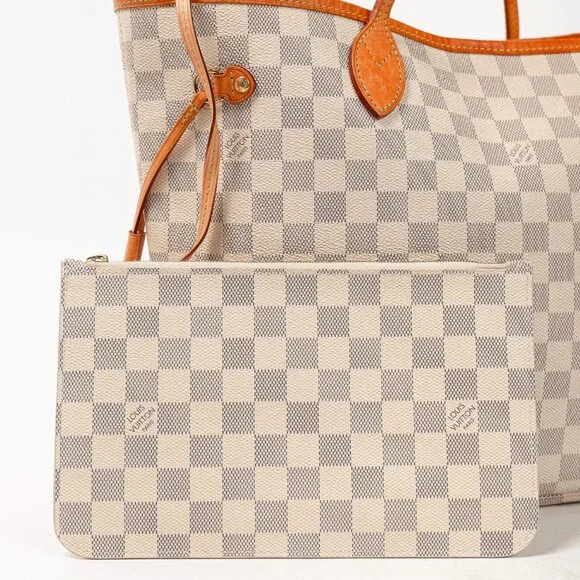 Louis Vuitton Neverfull MM Damier Azur Canvas Tote - Picture 6 of 15